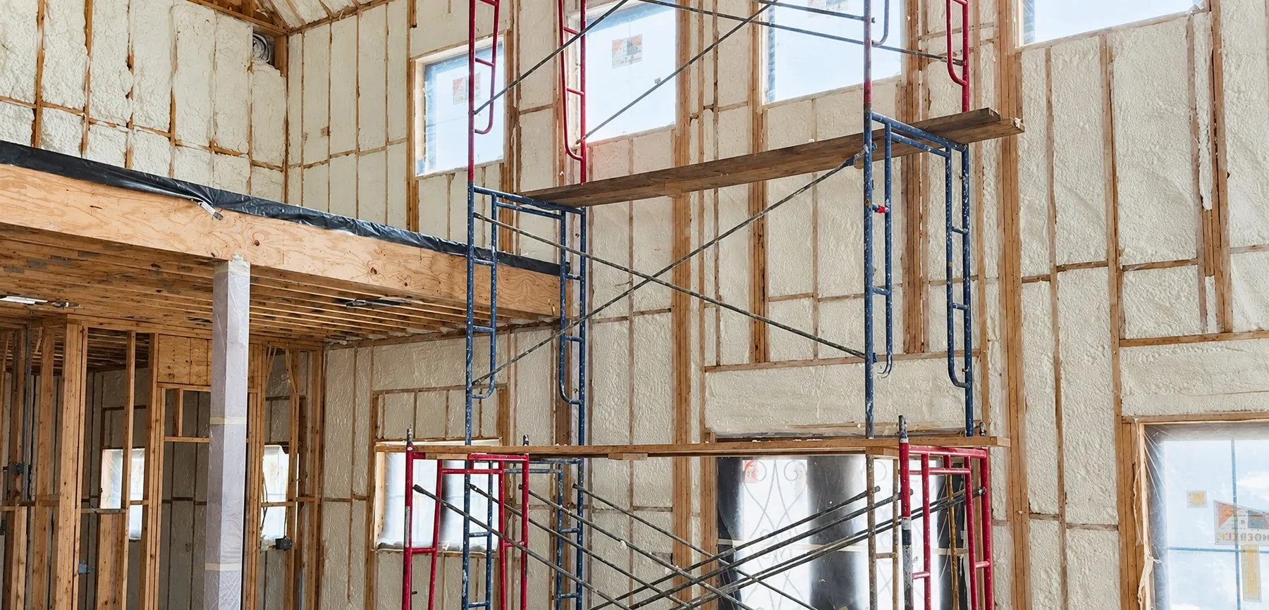 Izolarea pereților în construcții cu structură din lemn sau metal